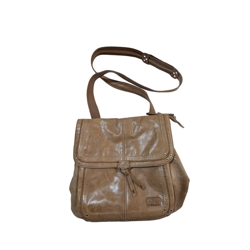 The Sak Ventura Convertible Leather Backpack Crossbody Purse Sesame Brown